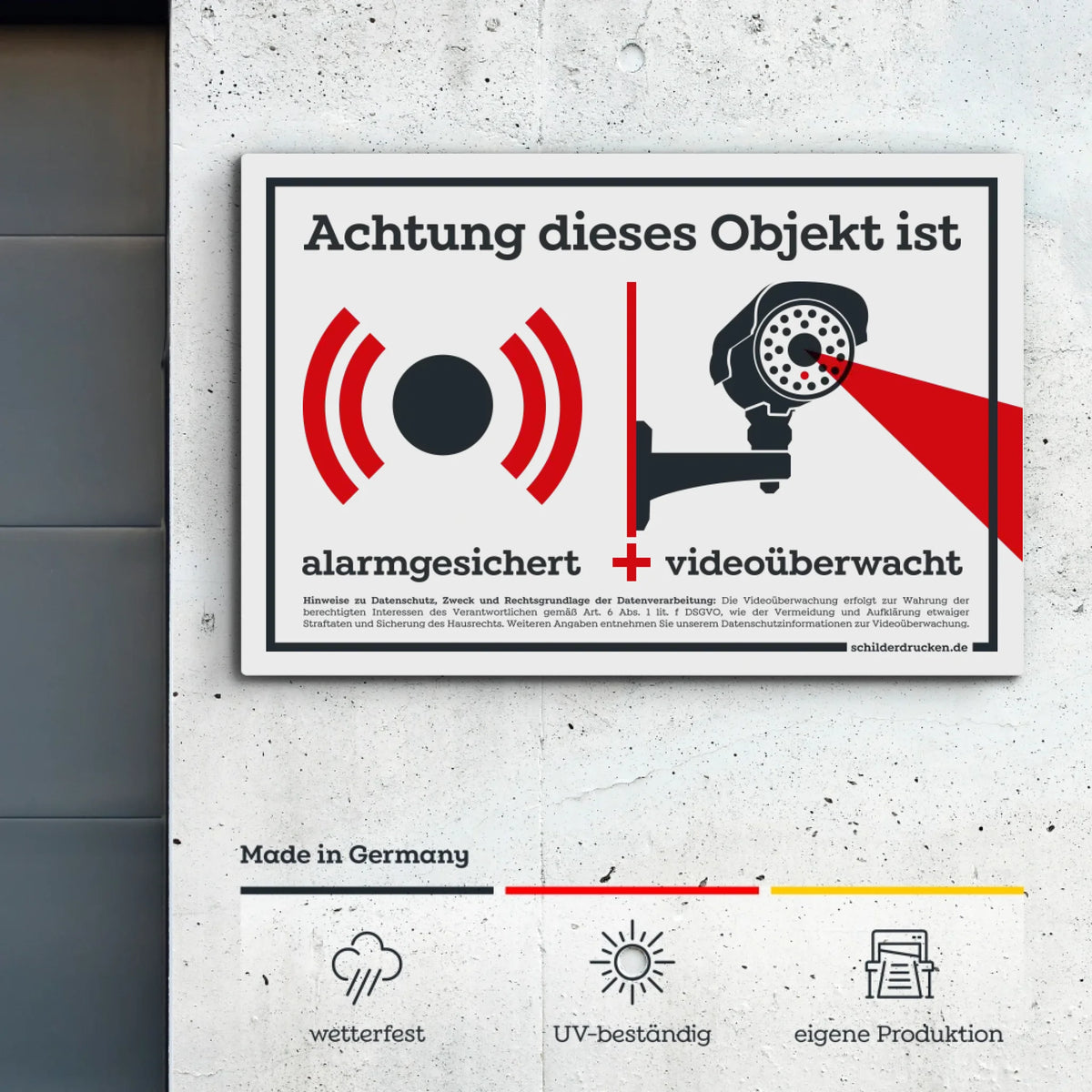 Alarmgesichert und videoüberwacht!