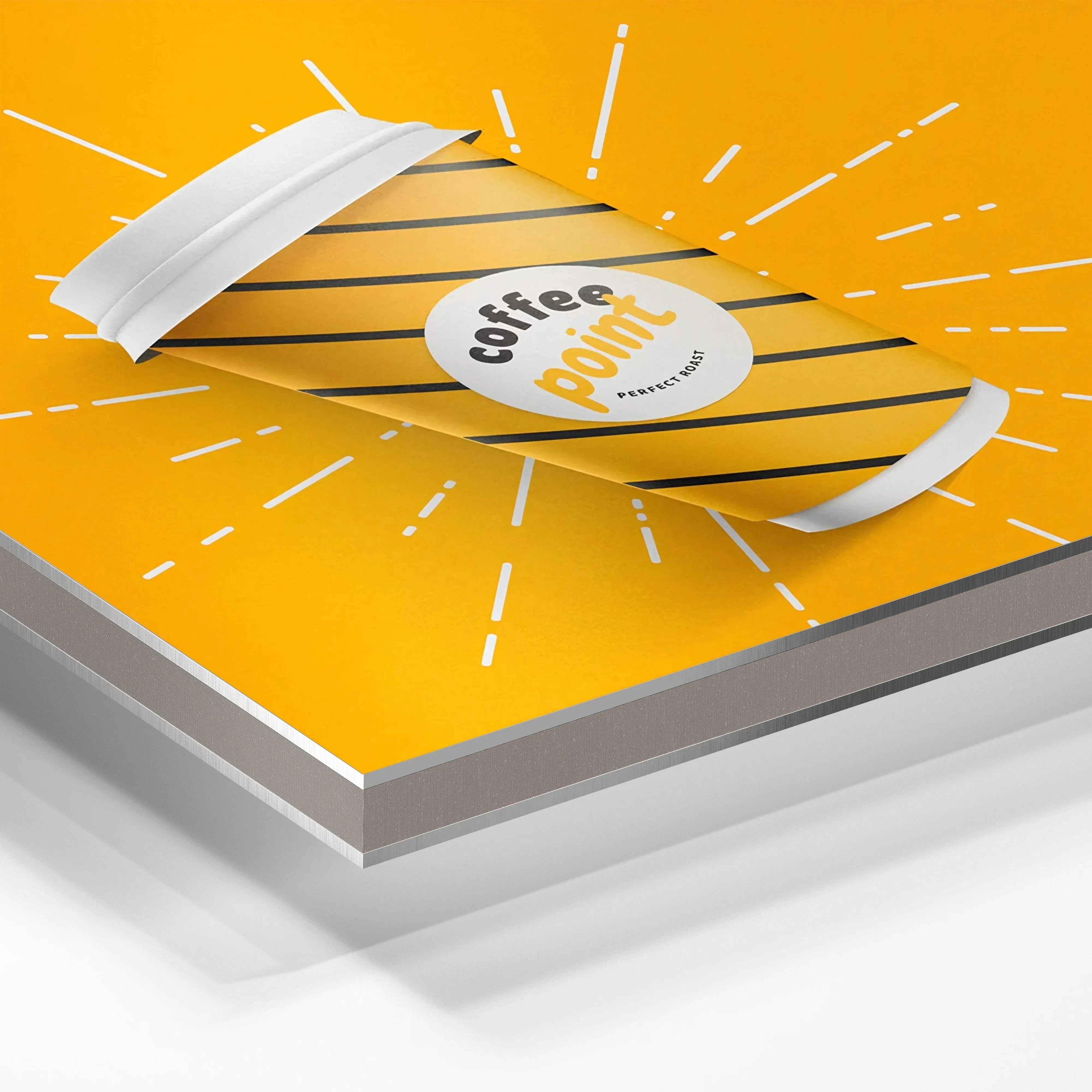 Dibond – Alu-Verbundplatte Dibond – Alu-Verbundplatte Alu-Verbundplatte weiß - B1-zertifiziert / 3 mm / Wunschformat online drucken lassen bei schilderdrucken.de