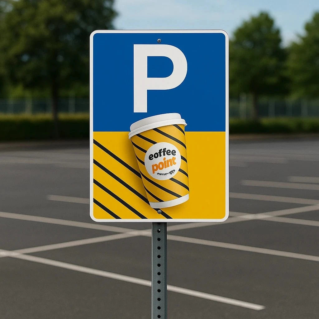 Parkplatzschild drucken lassen Werbeschild online drucken lassen bei Schilderdrucken (Schmidt Digitaldruck GmbH)
